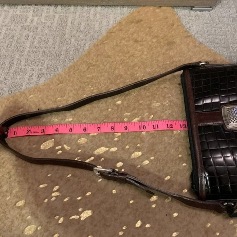 Brighton Embossed Leather Shoulder Bag